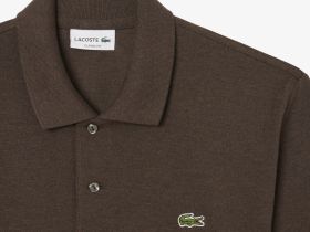 Мужское поло L.12.12 из меланжевой ткани