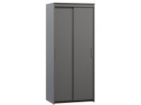 Шкаф-купе Тебар 2-90x210 Графитовый без зеркал