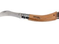 Нож грибника складной Opinel №8, нержавеющая сталь Sandvik 12C27, рукоять дуб, чехол + деревянный футляр, 001327