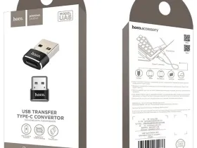 Переходник Hoco UA6 USB 2.0/Type-C (черный)