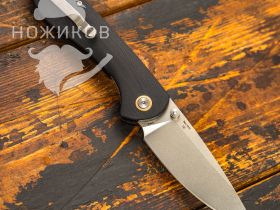 Складной нож CJRB Feldspar, сталь D2, рукоять G10, черный
