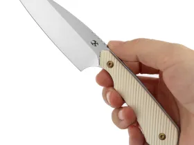 Туристический нож Kansept Valk, сталь Nitro-V, рукоять G10, Ivory