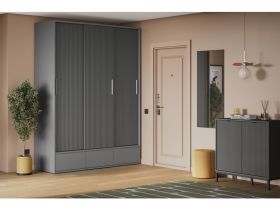 Шкаф-купе Беррингтон 3.1-207x240 Графитовый