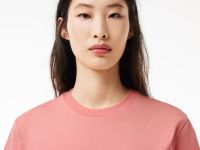Женская футболка Lacoste Loose Fit из мягкого хлопка