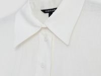 Блузка А-силуэта изо льна и вискозы