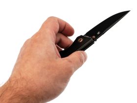 Складной нож Kansept Chimera blackwash сталь S35VN, рукоять Blackwash Titanium