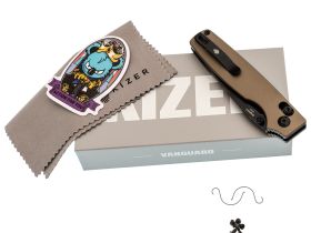 Складной нож Kizer Original 2 Tanto, сталь 14C28N, рукоять алюминий, песочный