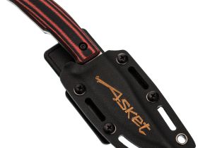 Туристический нож Asket, сталь N690, рукоять G10, черно-красный, Kizlyar Supreme