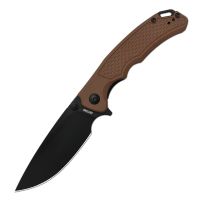 Складной нож Artisan Tradition V2, сталь AR-RPM9, рукоять G10, коричневый
