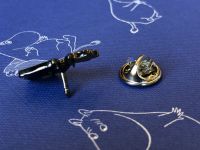 Значок эмалированный "Муми-тролли" Хатифнатты