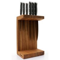 Подставка универсальная для 6 ножей Woodinhome, дуб