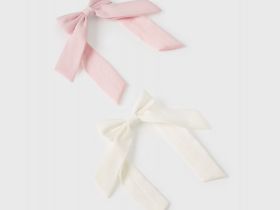 Набор заколок-бантов для волос для девочек, 2 шт., Мультицвет