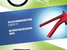 Горный велосипед Atom Bion Nine 350, год 2024, цвет Красный, ростовка 17