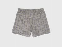 Текстильные трусы-боксеры в клетку, Бежевый