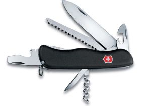 Нож перочинный Victorinox Forester, сталь X50CrMoV15, рукоять нейлон, черный, 11 функций, 111мм