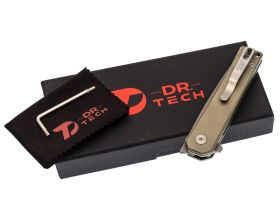 Складной нож Dr.Tech Urban D4286GR, сталь D2, рукоять TC4, зеленый