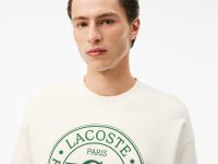 Мужской флисовый свитшот Lacoste свободного кроя