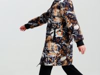 Пальто текстильное с полиуретановым покрытием для девочек