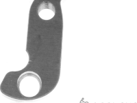 Держатель заднего переключателя &quot;петух&quot; Meta №21 фрезерованный (серебристый)