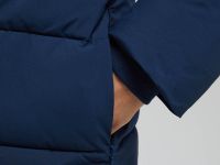 Утепленное полупальто с капюшоном