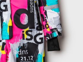 Комбинезон текстильный с полиуретановым покрытием для девочек