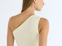 Топ на одно плечо с узлом, Желтый