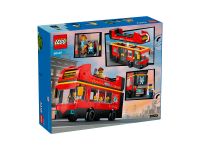 City 60407 Конструктор Красный двухэтажный экскурсионный автобус