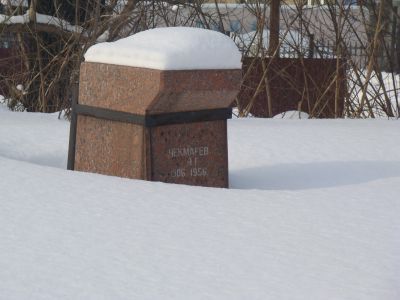 Могила героя Социалистического Труда, заслуженного шахтера РСФСР Я.Г.Чекмарева, погибшего во время аварии на шахте