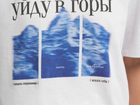 Футболка свободного кроя из хлопкового джерси