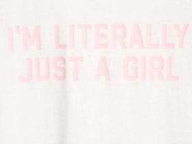 Футболка оверсайз с принтом для девочек, Белый