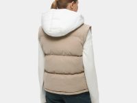 Женский стёганый жилет Lacoste с капюшоном