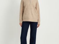 Утепленные джинсы wide leg fit женские