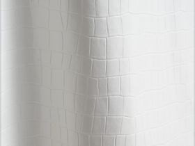 Прямая юбка миди из искусственной кожи, Белый