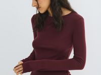 Приталенный лонгслив, Фиолетовый