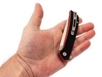 Складной нож Амур Техно малый, сталь N690, рукоять G10 черно-красный