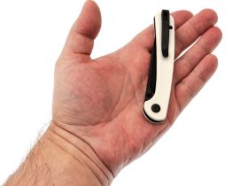 Складной нож Sencut Skelfin, сталь 9Cr18MoV, рукоять G10, белый