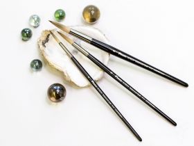 Кисть синтетика №4 круглая Pinax "HI-TECH Balanced Quilll 914" короткая ручка