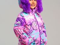 Комплект текстильный с полиуретановым покрытием для девочек: куртка, полукомбинезон