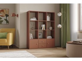 Стеллаж Кейн 2-112x149 Терракотовый