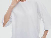 Футболка унисекс из хлопка оверсайз силуэта