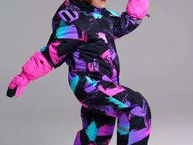 Комбинезон текстильный с полиуретановым покрытием для девочек