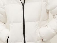 Пуховик с воротником-стойкой