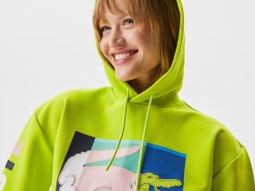 Женская толстовка Lacoste свободного кроя