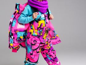 Комплект текстильный с полиуретановым покрытием для девочек: куртка, полукомбинезон