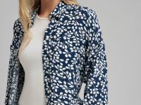 Платье-рубашка длины миди