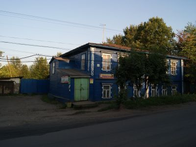 Дом, где находилась типография, где печатался I-й номер газеты "Известия..." Орловского уисполкома (П-1918 г.)