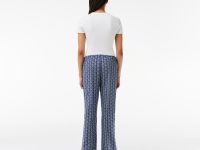 Женские расклешенные спортивные брюки Lacoste с монограммой