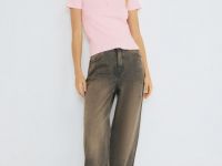 Поло в рубчик, Розовый