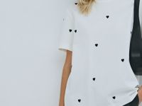 Футболка с декором, Белый