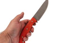 Нож Спутник, сталь 95Х18, рукоять G10, оранжевый